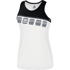 Spandex Abbigliamento per bambini Erima Kid's 5-C Tank Top - White/Black/Dark Grey