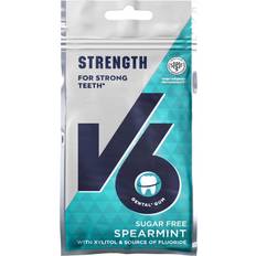 V6 tuggummi spearmint V6 Strong Teeth Fluor Spearmint 30g