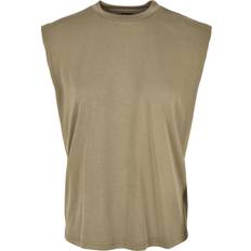 Urban Classics Ladies Modal Padded Shoulder Tank - Khaki