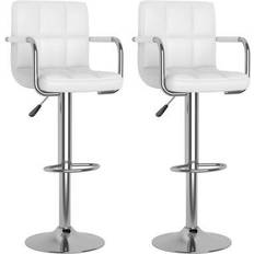 vidaXL Tabourets Lot De 2 Similicuir Tabouret de bar 111cm 2pcs