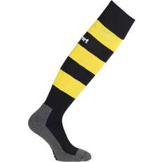 Niño Calcetines Uhlsport Team Pro Stripe Socks Kids - Black/Lime Yellow