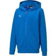 Niño Sudaderas con capucha Puma Kid's TeamGOAL 23 Casuals Hooded Jacket - Electric Blue Lemonade (656714-02)