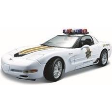 Maisto 1 18 Maisto 2001 chevy corvette z06 police 1:18 white