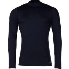 Black - Golf Base Layer Tops Under Armour ColdGear Fittet Mock Top Men - Black/White