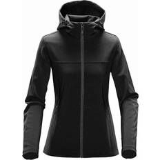 Stormtech Women's Orbiter Softshell Hoody - Black/Dolphin