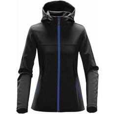 Stormtech Women's Orbiter Softshell Hoody - Black/Azure