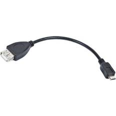 Lanberg OEM-0006 USB Micro B-USB A M-F 2.0 0.2m