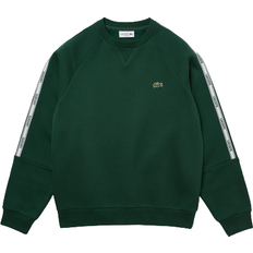 Lacoste Branded Bands Crew Neck Cotton Fleece Sweatshirt - Green