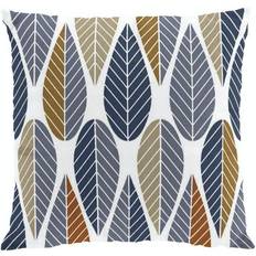 Arvidssons Textil Blader Kuddöverdrag Blå (45x45cm)