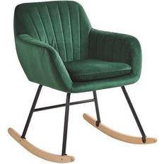 Green Rocking Chairs Beliani Liarum Rocking Chair 82cm