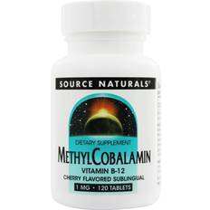 Source Naturals MethylCobalamin Vitamin B12 Cherry 1 mg 120 Lozenges 120 pcs