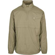 Urban Classics Stand Up Collar Pull Over Jacket - Khaki