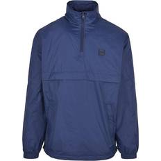 Urban Classics Stand Up Collar Pull Over Jacket - Dark Blue