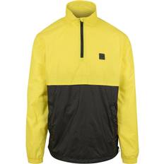 Urban Classics Stand Up Collar Pull Over Jacket - Bright Yellow/Black