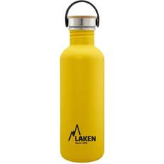 Laken Basic Stainless Steel&Bamboo Cap Vattenflaska 1L