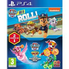 Paw Patrol: On a roll!/Mighty Pups Save Adventure Bay Bundle (PS4)