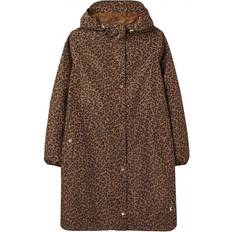 Joules Dame Regnjakker & Regnslag Joules Waybridge Waterproof Packable Raincoat - Tan Leopard