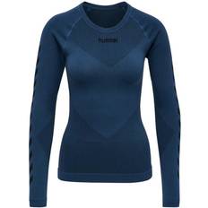 Azul - Mujer Capas base Hummel Camiseta Funcional - Azul/Marino/Negro