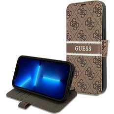 Guess Book Case 4g Stripe Brown Fr Iphone 13 Mini Gubkp13s4gdbr Blister (gubkp13s4gdbr)