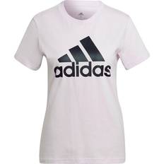 Adidas Women's Loungewear Essentials Logo T-shirt - Almost Pink/Black