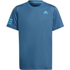 Adidas Junior Club Tennis 3-Stripes Tee - Altered Blue/Sky Rush (HD2179)