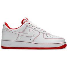 Nike Air Force 1 '07 Contrast Stitch - White University Red - Men's