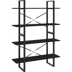 Gris Étagères à livres vidaXL 4-Tier Étagère à livres 140cm