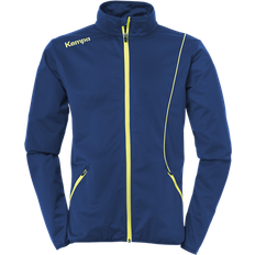 Kempa Curve Classic Jacket Kids - Deep Blue/Fluo Yellow