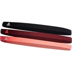 Herren - Rot Stirnbänder Adidas Hairband 3-pack Unisex - Black/Shadow Red/Turbo