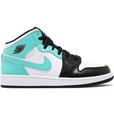 Nike Air Jordan 1 Mid GS - White/Tropical Twist/Black