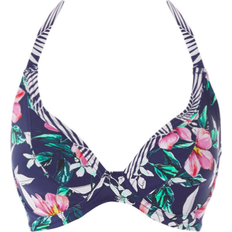 Florals Bikinis Fantasie Port Maria Plunge Bikini Top - Ink