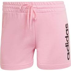 Adidas Women's Essentials Slim Logo Shorts - Light Pink/White