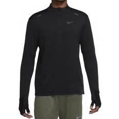 Waterafstotend T-shirts Nike Therma-FIT Repel 1/4-Zip Running Top Men - Black