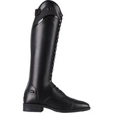 Girls - Patent Leather Riding Shoes QHP Junior Hailey Riding Boots - Black