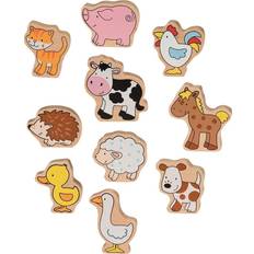 Grise Træfigurer Goki Farm Animals 538203