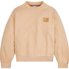 Orange Sweatshirts Tommy Hilfiger Natural Dye Script Sweatshirt - Prairie Yellow (KG0KG06779ZFW-ZFW)