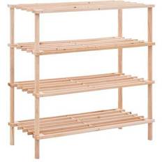 Natural Shoe Racks vidaXL - Shoe Rack 74x67.5cm