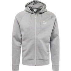 Puma Classics Tech Full-Zip Hoodie - Medium Gray Heather