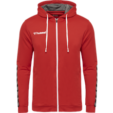 Hummel Authentic Poly Zip Hoodie Kids - True Red