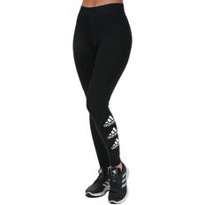 Adidas Stacked Logo Cotton Tights Black/White Female