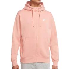 Nike Sportswear Club Fleece Full-Zip Hoodie - Light Madder Root/Light Madder Root/White