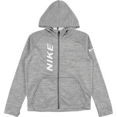 Nike XXL Hoodies Nike Therma-FIT Graphic Full Zip Training Hoodie Kids - Smoke Grey/Heather/Black/White