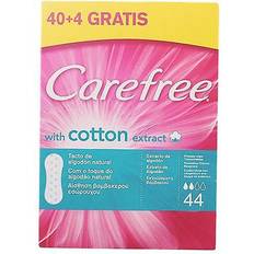 Pantiliners Carefree Protegeslips Sin Fragancia Cotton 40+4 Unidades 44 pcs