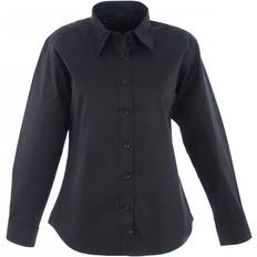 Ladies Pinpoint Oxford Full Sleeve Shirt - Black