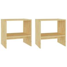 Pine Bedside Tables vidaXL - Bedside Table 30.5x40cm