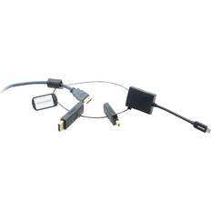 DisplayPort - HDMI Cables Kramer Ring DisplayPort/DisplayPort Mini/HDMI-3HDMI M-F Adapter