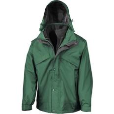 Result 3 In 1 Zip & Clip StormDri Jacket - Bottle Green