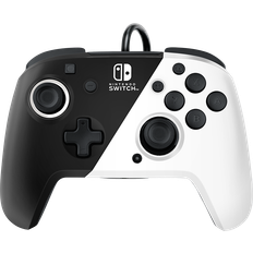 Nintendo Switch Manettes de jeu PDP Manette filaire Faceoff Deluxe Noir et blanc pour Nintendo Switch