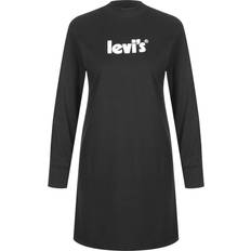 Robe t-shirt Robes Levi's LS Graphic Knit Dress A1773-0001 - Black