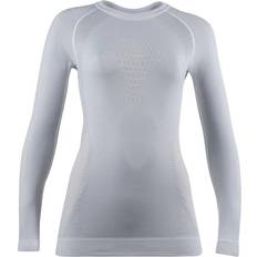 Skifahren - Weiß Basisschicht-Oberteile UYN Fusyon Cashmere UW Long Sleeve Shirt Women - Optical White/Cream